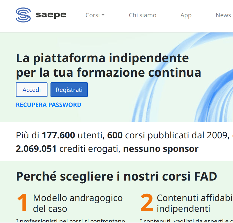 SAEPE: la piattaforma per la formazione indipendente